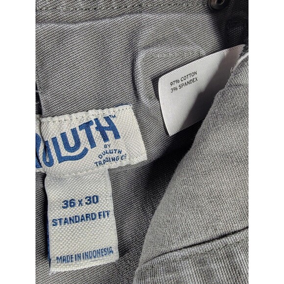 Duluth Flex Fire Hose Pants Mens 36x30 Gray Cargo Workwear Utility Standard Fit - Picture 11 of 14
